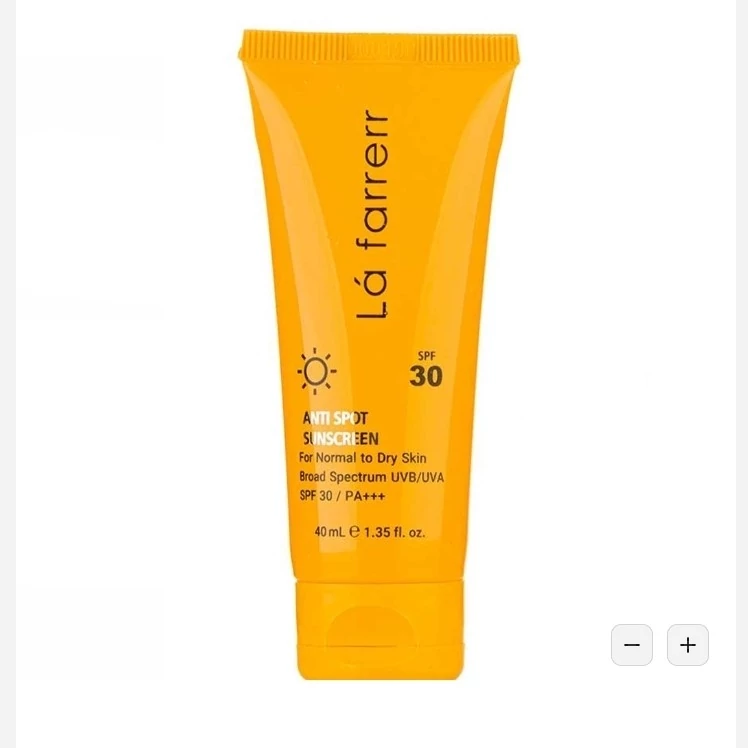 ضد آفتاب لافارر بی رنگ مدل SPF30 مناسب پوست خشک و نرمال حجم 40 میلی لیتر