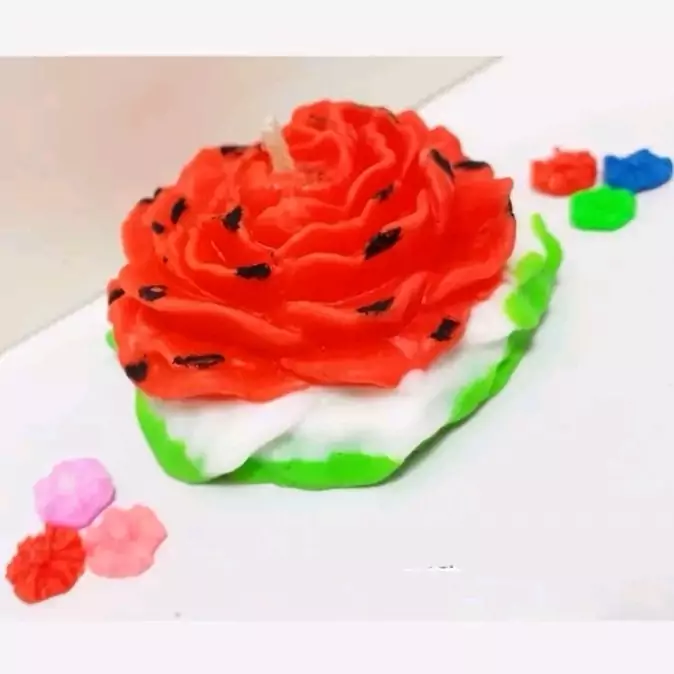 شمع شب یلدا هندوانه گل آلاله
