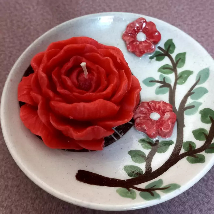 شمع شب یلدا هندوانه گل آلاله