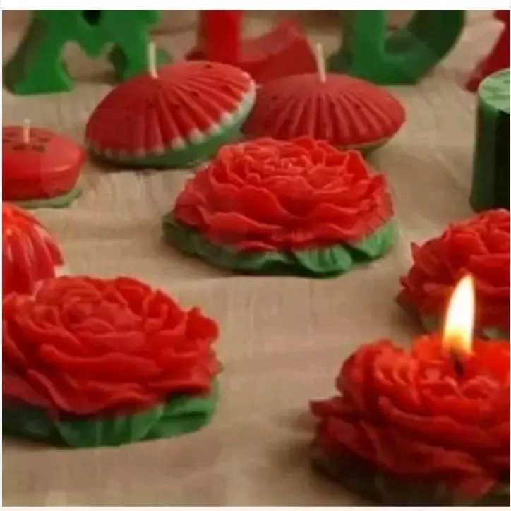 شمع شب یلدا هندوانه گل آلاله
