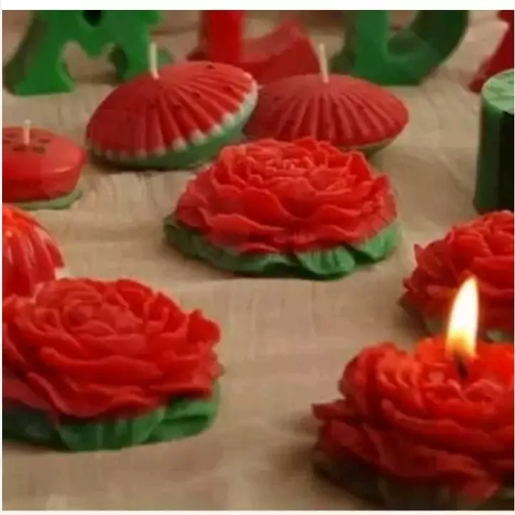 شمع شب یلدا گل آلاله