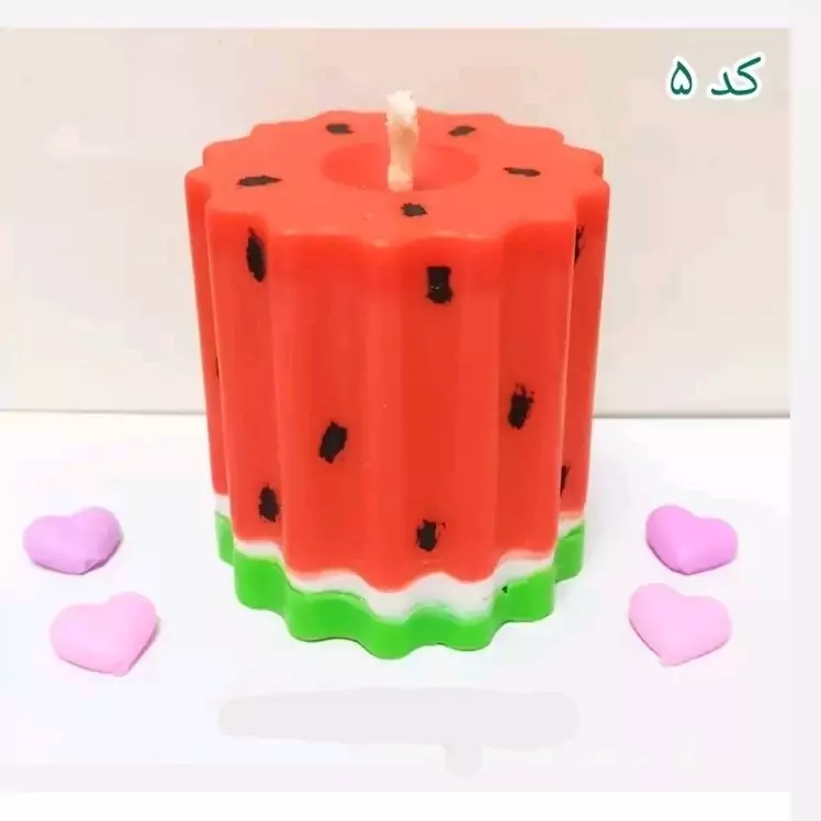 شمع شب یلدا هندوانه 7 سانتی کد5