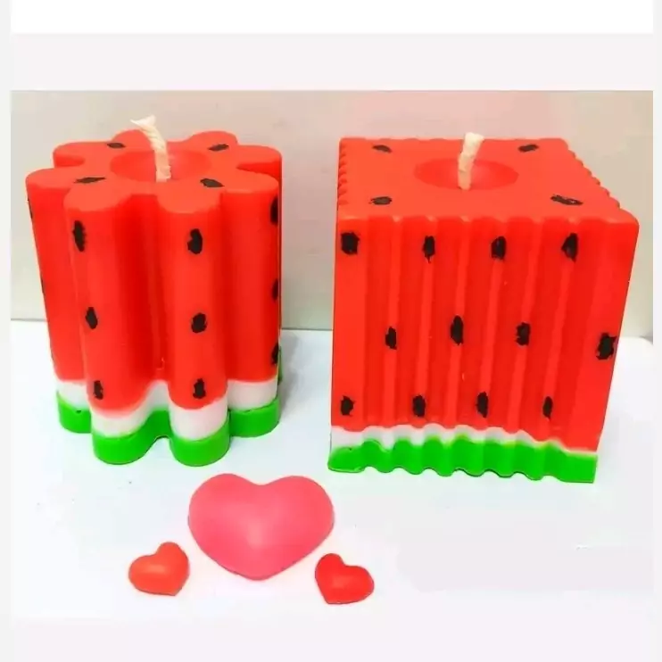 شمع شب یلدا هندوانه 7 سانتی کد2