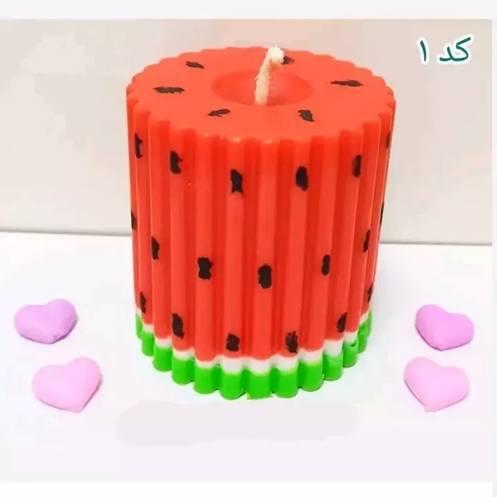 شمع شب یلدا هندوانه 7 سانتی کد1