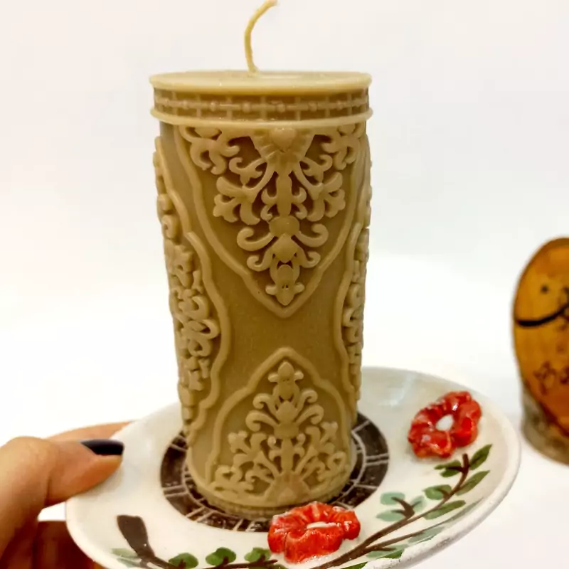 شمع دست ساز مدل ترنج 12 سانت کد9