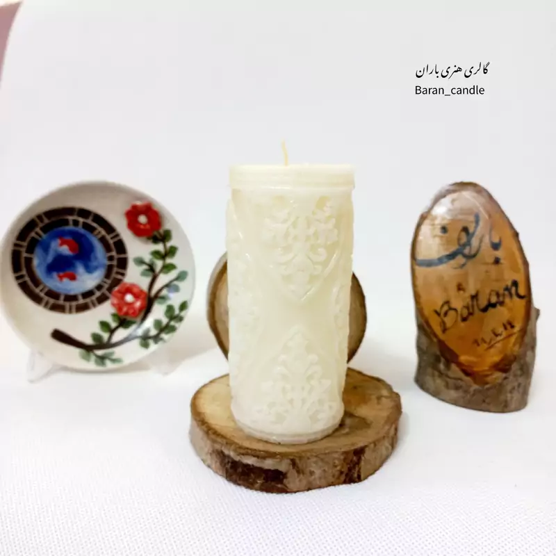شمع دست ساز مدل ترنج 12 سانت کد5