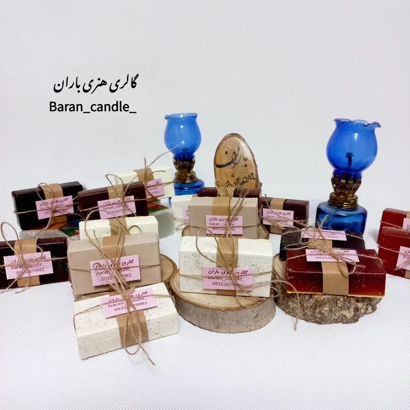 صابون گیاهی حنا مناسب مو و پوست تقویت کننده و ضد باکتری و قارچ درمانی 80 گرمی