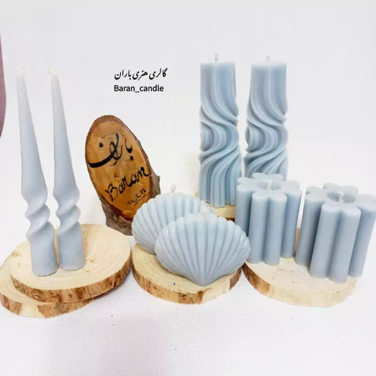 شمع صدف 10 عددی در انواع رنگ دلخواه شما