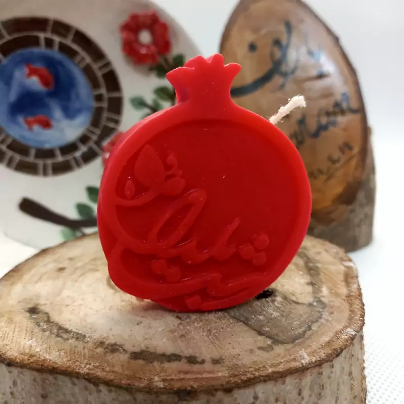 شمع انار یلدا 6 سانتی