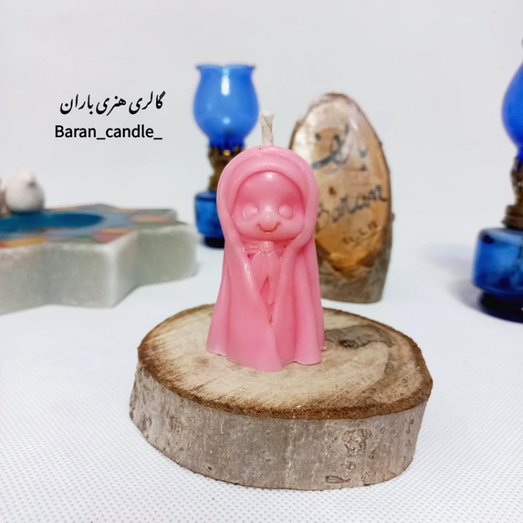 شمع دست ساز جشن تکلیف دختر محجبه