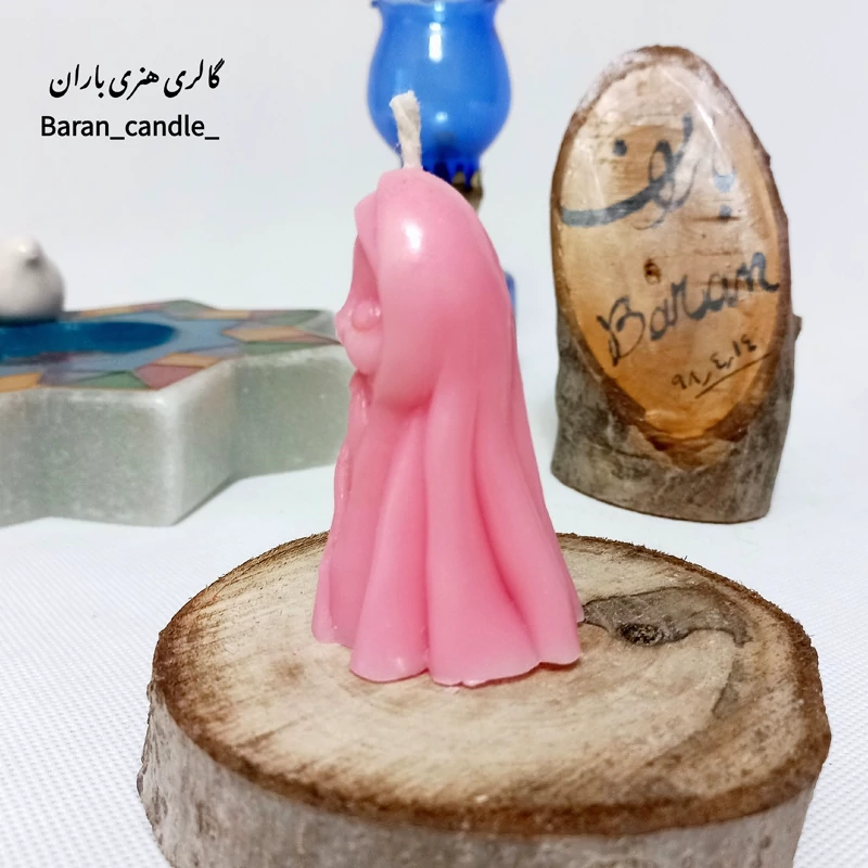 شمع دست ساز جشن تکلیف دختر محجبه