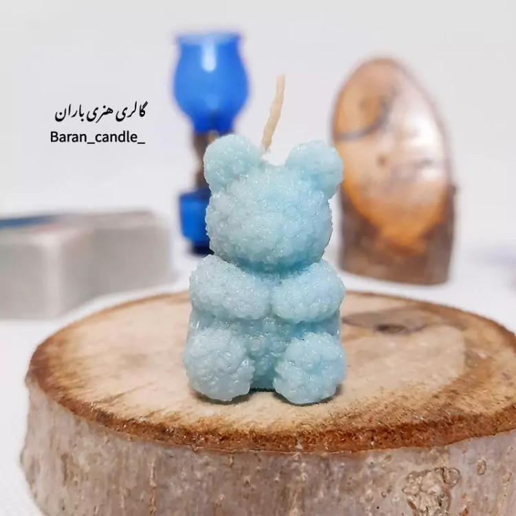 شمع دست ساز مدل تدی 5 سانت کد 7