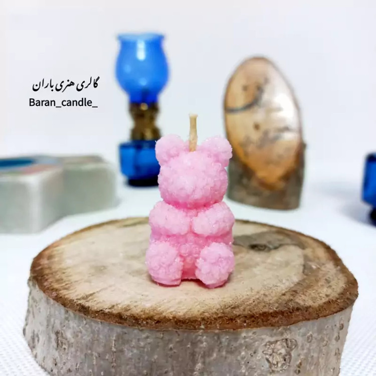 شمع دست ساز مدل تدی 5 سانت کد 1