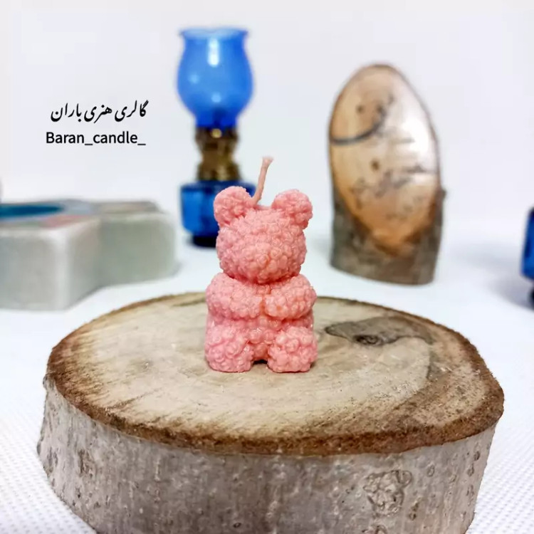 شمع دست ساز مدل تدی 5 سانت کد 8