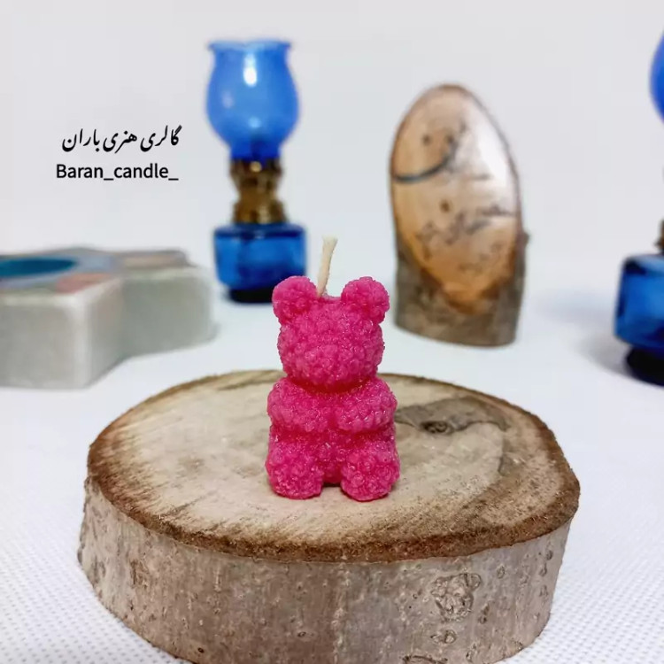 شمع دست ساز مدل تدی 5 سانت کد 6