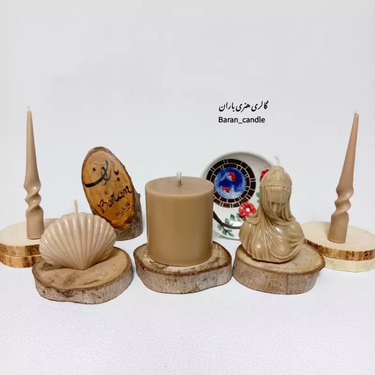 شمع دست ساز مدل پیچ 14سانت کد 6