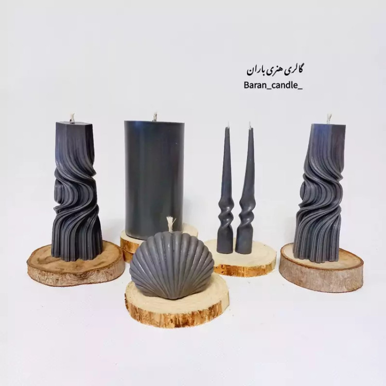 شمع دست ساز مدل پیچ 14سانت کد 6