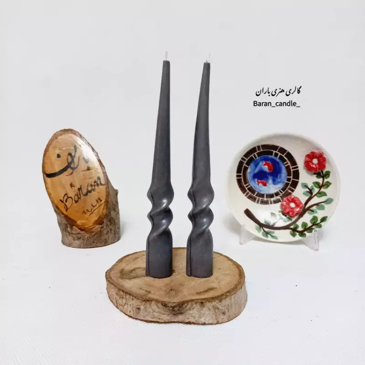 شمع دست ساز مدل پیچ 14سانت کد 6