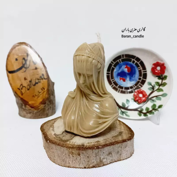 شمع دست ساز صورت 9 سانت کد 6