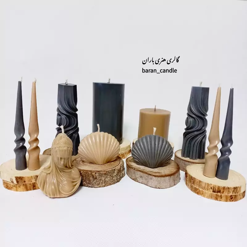 شمع صدف عمده 6عددی