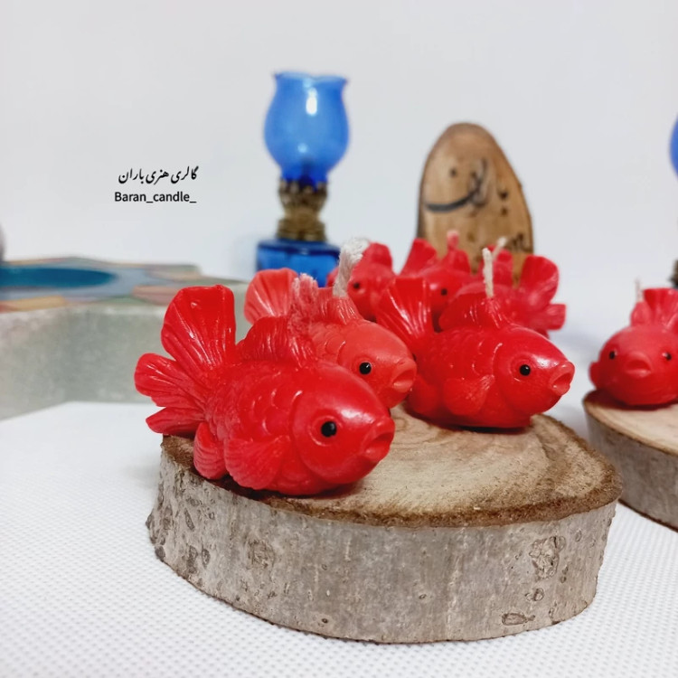 شمع دست ساز ماهی مناسب عیدی و کادو