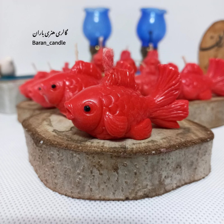 شمع دست ساز ماهی مناسب عیدی و کادو