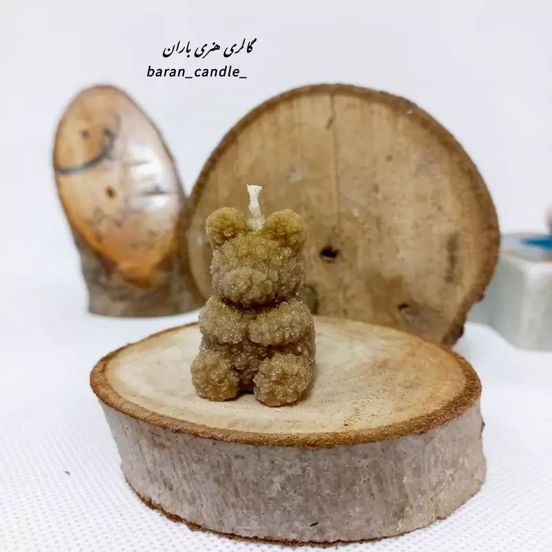 شمع دست ساز مدل تدی 5 سانت کد 10