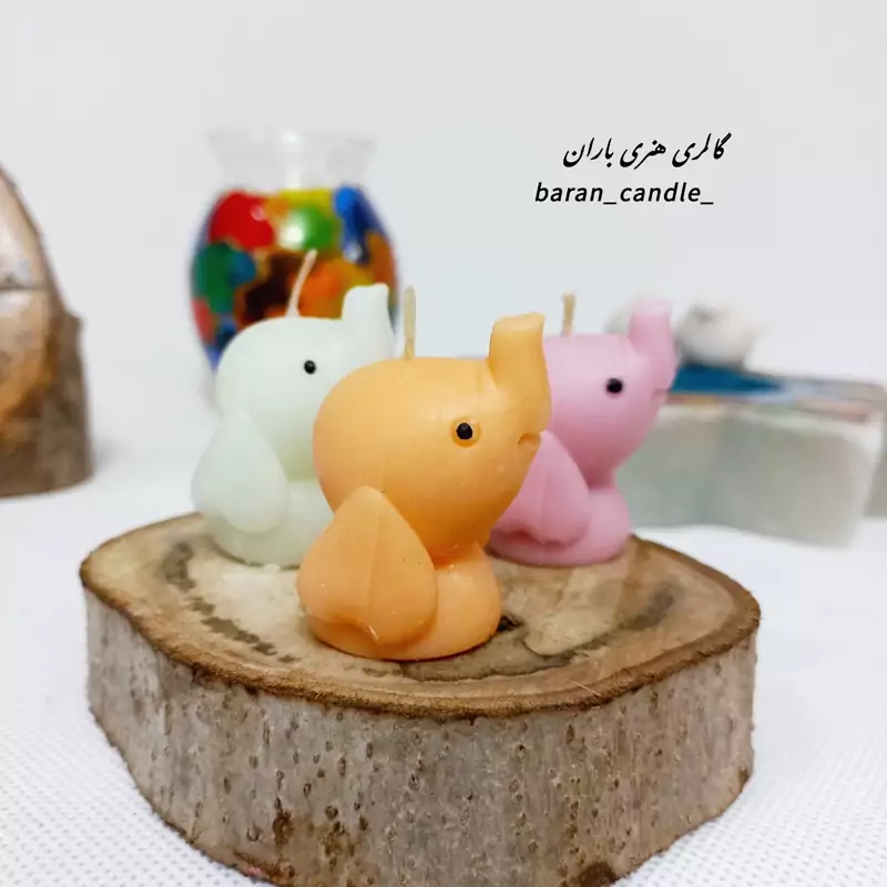 شمع دست ساز فیل 5سانتی کد 20