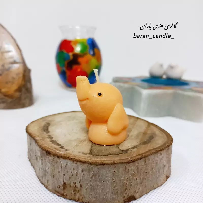 شمع دست ساز فیل 5سانتی