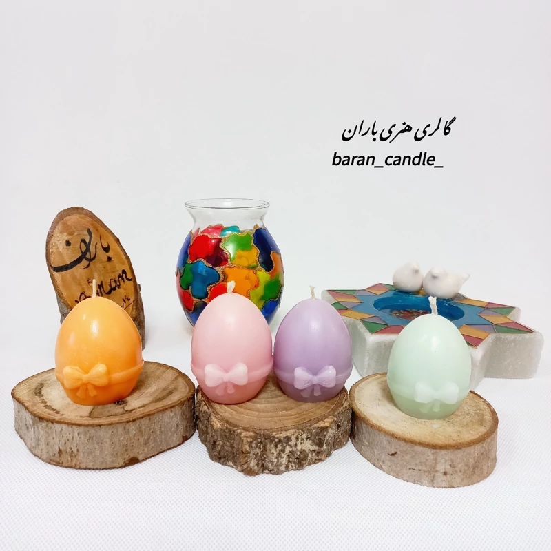 شمع تخم مرغ هفت سین 8 سانت کد 80