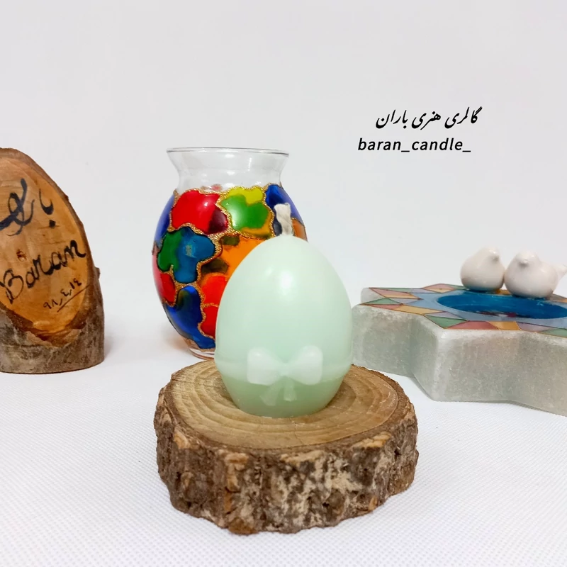 شمع تخم مرغ هفت سین 8 سانت کد 80