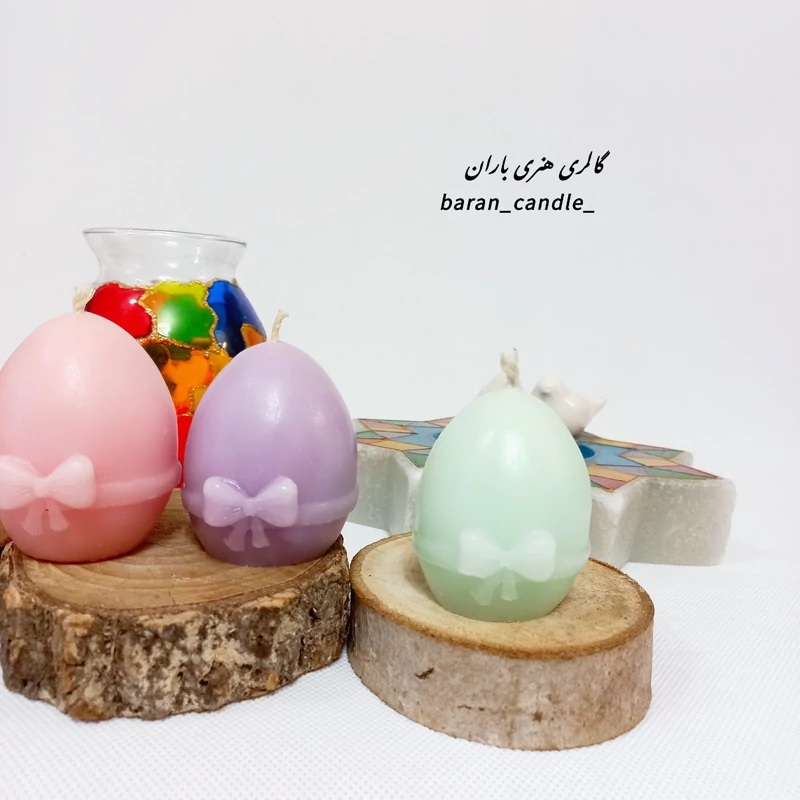 شمع تخم مرغ هفت سین 8 سانت کد 80