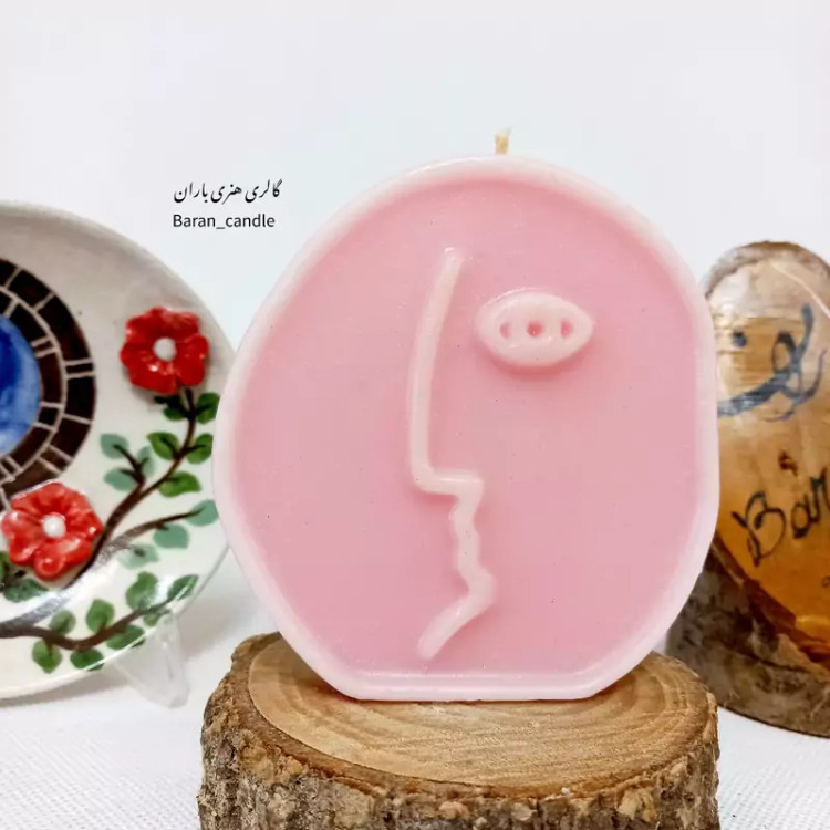 شمع دست ساز هنری 10 سانت کد 64