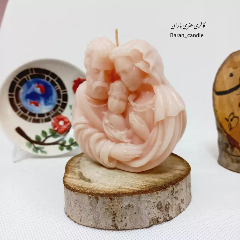 شمع دست ساز خانواده 10 سانت کد 55