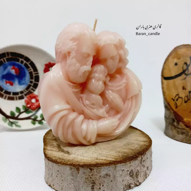 شمع دست ساز خانواده 10 سانت کد 55