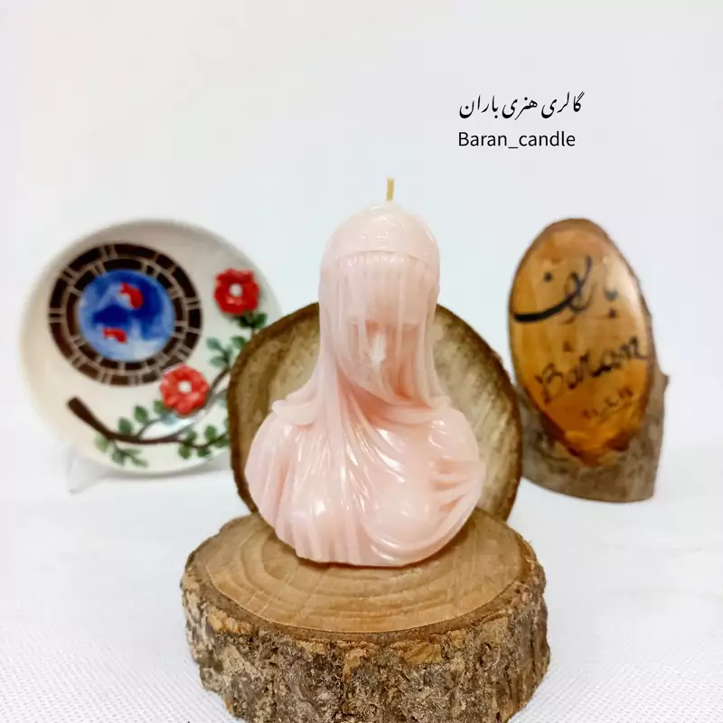 شمع دست ساز صورت 9 سانت کد 66