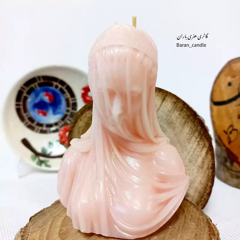 شمع دست ساز صورت 9 سانت کد 66
