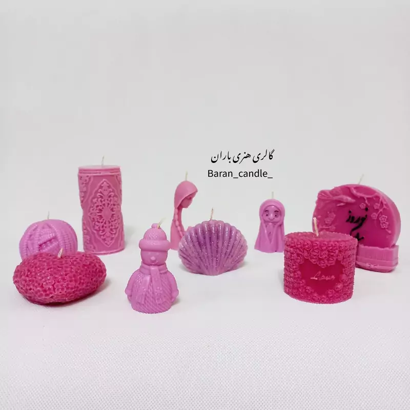 شمع دست ساز خانواده 10 سانت