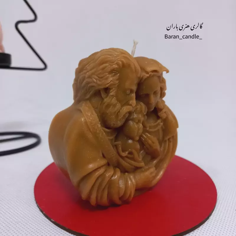 شمع دست ساز خانواده 10 سانت