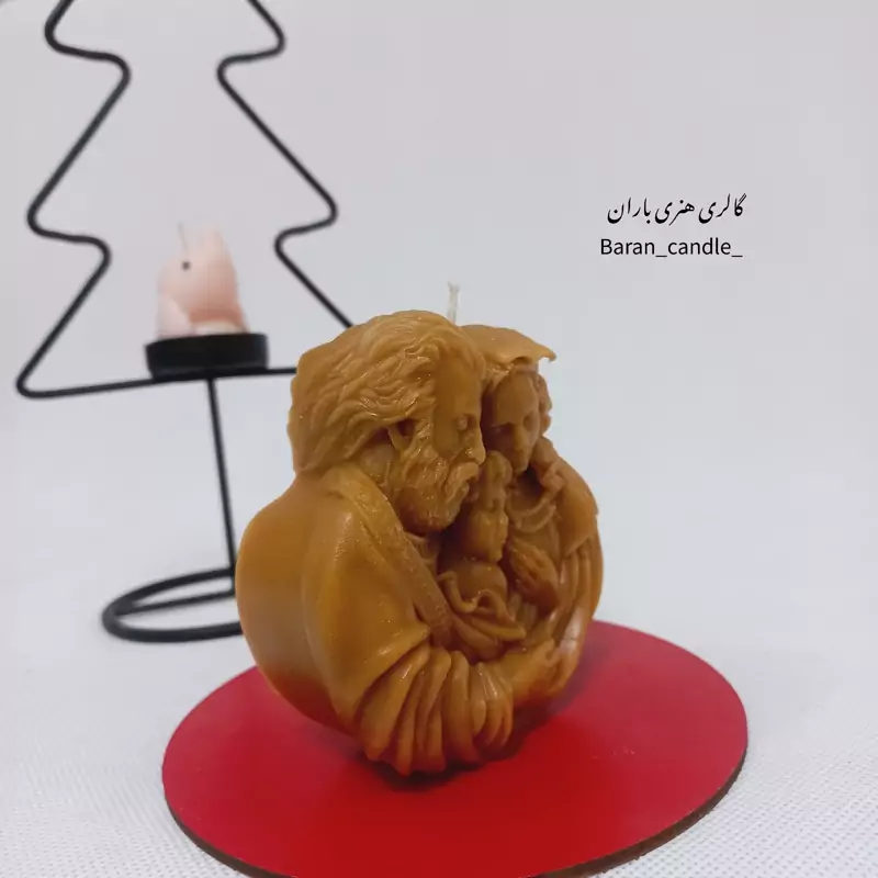 شمع دست ساز خانواده 10 سانت