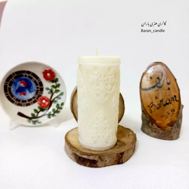 شمع دست ساز مدل ترنج 12 سانت کد51
