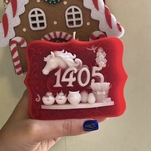شمع 1405 سال نو اسب رنگ برجسته