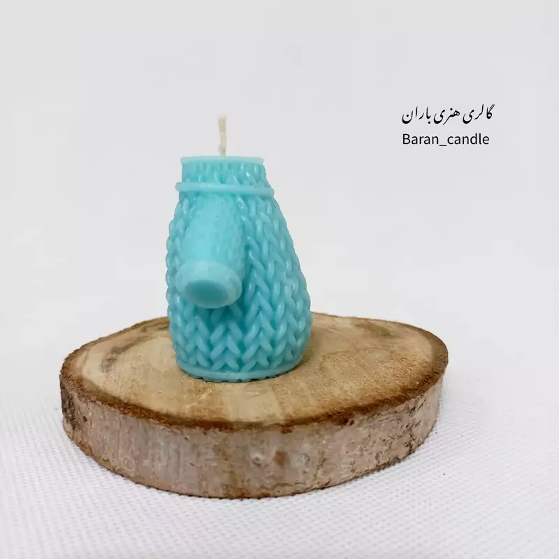 شمع دست ساز بولیز ابی 6 سانت
