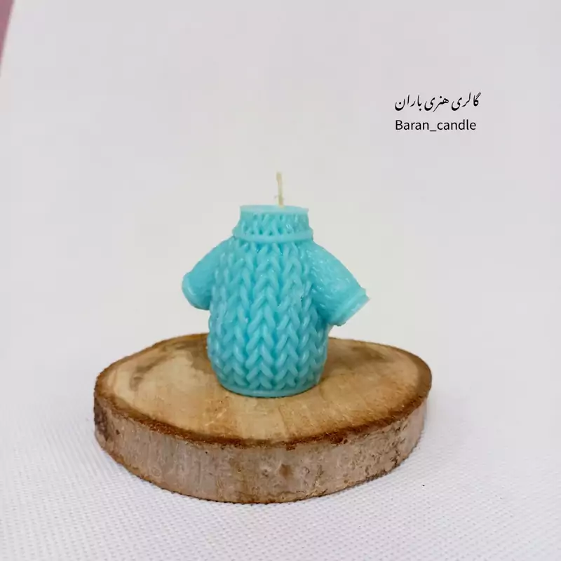 شمع دست ساز بولیز ابی 6 سانت