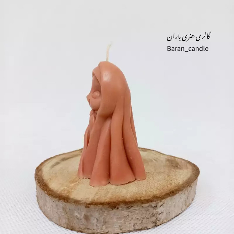 شمع دست ساز جشن تکلیف محجبه نود 7 سانت