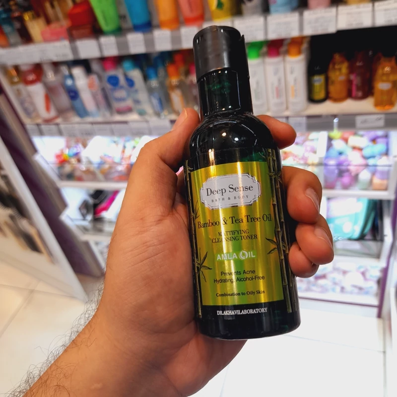 تونر دیپ سنس درخت چای و بامبو مناسب پوست چرب و مختلط پاک کننده و مرطوب کننده 160 میل