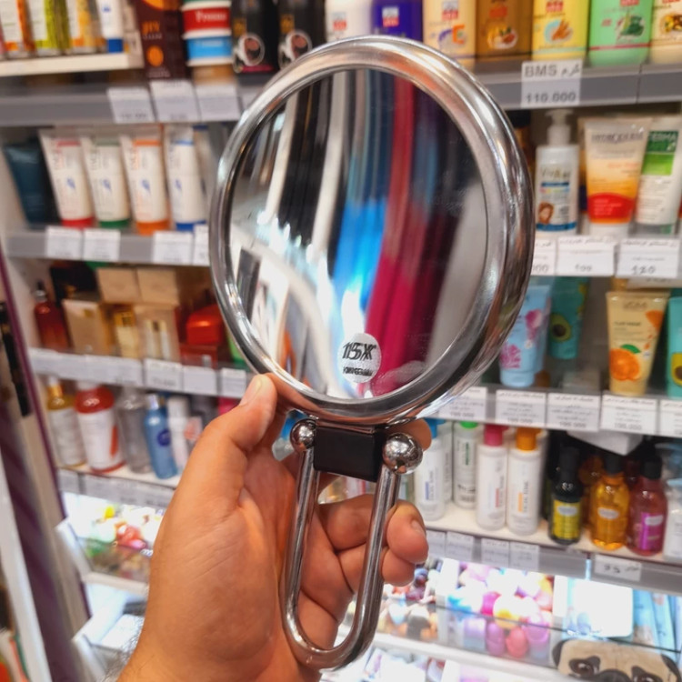 آینه آرایشی بزرگنمایی 15 برابر دوطرفه ایستاده و دستی و تاشو و دیواری