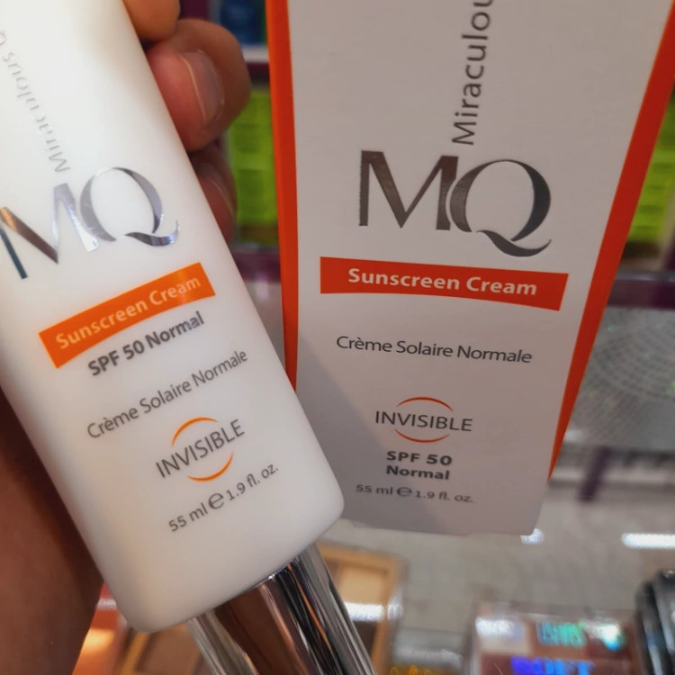 کرم ضدافتاب MQ ام کیو SPF50 بی رنگ،اینویزیبل 55 میل انواع پوست
