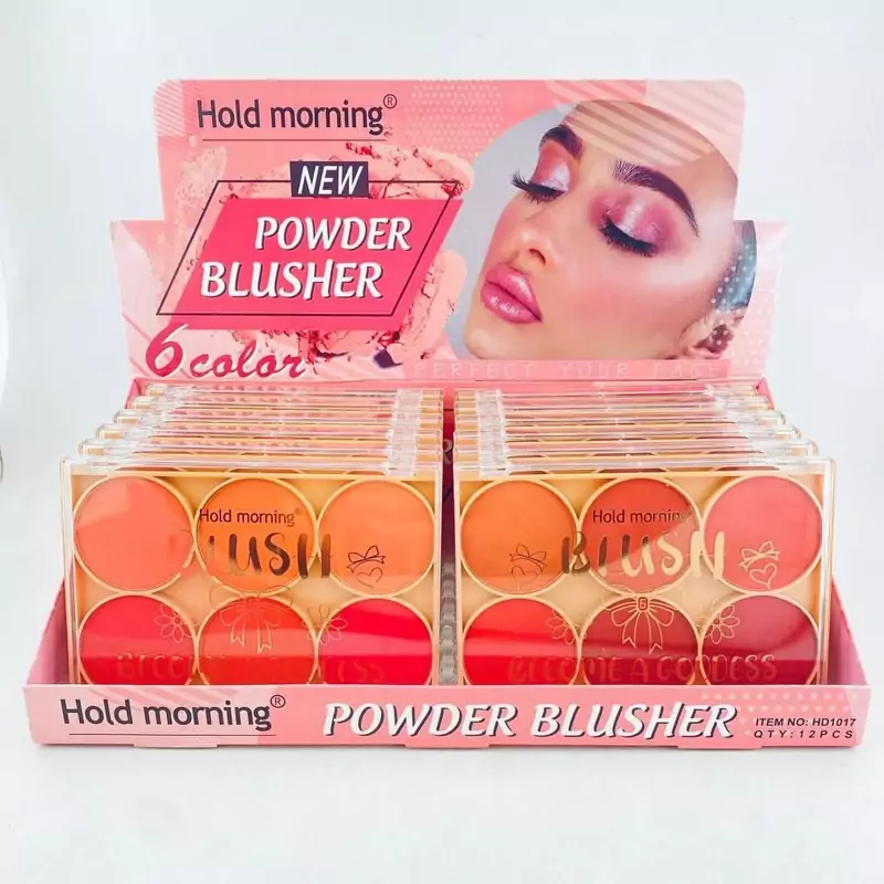رژگونه 6 رنگ هولد مرنینگ HD1017 کد 1