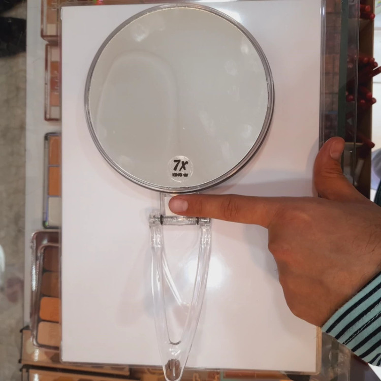 آینه آرایشی بزرگنمایی 7 برابر دوطرفه ایستاده و دستی و تاشو و دیواری کد 5